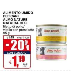 Almo Nature - Alimento Umido Per Cani Natural Hfc