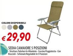 Sedia Camaiore 5 Posizioni