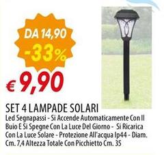 Luce - Set 4 Lampade Solari