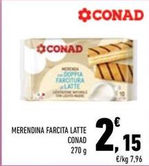 Conad - Merendina Farcita Latte