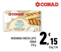 Conad - Merendina Farcita Latte