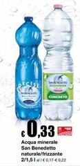 San Benedetto - Acqua Minerale Naturale/frizzante