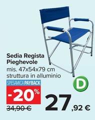 Sedia Regista Pieghevole
