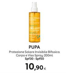 Pupa - Protezione Solare Invisible Bifasica Corpo E Viso Spray 200ml Spf30