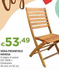 Sedia Pieghevole Mimosa