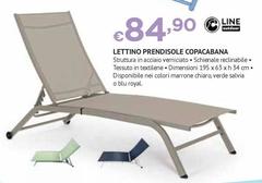 Lettino Prendisole Copocabana