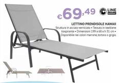 Lettino Prendisole Hawaii