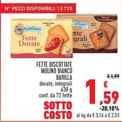 Barilla - Fette Biscottate Mulino Bianco