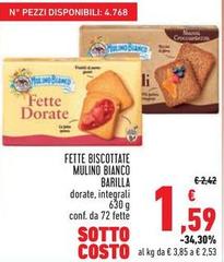 Barilla - Fette Biscottate Mulino Bianco
