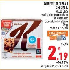 Kelloggs - Barrette Di Cereali Special K
