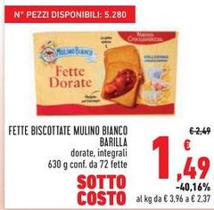 Barilla - Fette Biscottate Mulino Bianco