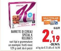 Kelloggs - Barrette Di Cereali Special K