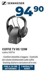 Sennheiser - Cuffie Tv Rs 120W