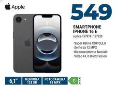 Apple - Smartphone iPhone 16 E