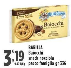 Barilla - Baiocchi Snack Nocciola Pacco Famiglia