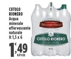 Cutolo Rionero - Acqua Minerale Effervescente Naturale