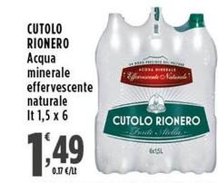 Cutolo Rionero - Acqua Minerale Effervescente Naturale
