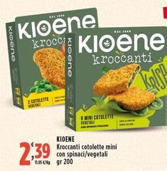 Kioene - Crocanti Cotolette Mini Con Spinaci