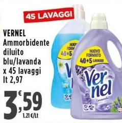 Vernel - Ammorbidente Diluito Blu