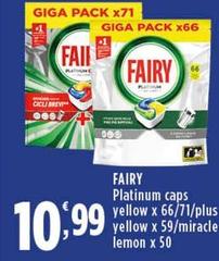 Fairy - Platinum Caps Yellow