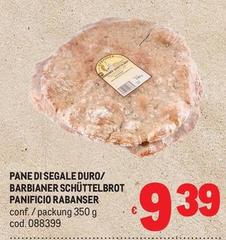 Pane Di Segale Duro/Barbianer Schürtelbrot Panificio