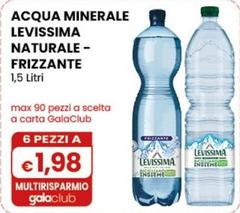 Levissima - Acqua Minerale Naturale-Frizzante 1,5 Litri