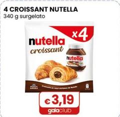 Ferrero - 4 Croissant Nutella 340 G Surgelato