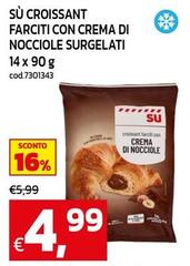 Sù Croissant Farciti Con Crema Di Nocciole