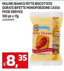 Mulino Bianco - Fette Biscottate Dorate Bifette Monoporzione Cassa Food Service