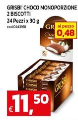 Grisbi - ' Choco Monoporzione 2 Biscotti