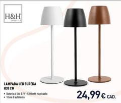 H&h Lifestyle - Lampada Led Eureka H38 Cm