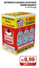 Omino Bianco - Detersivo Liquido Lavatrice 3 X 44 Lavaggi
