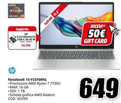 HP - Notebook 15-fc0108nl