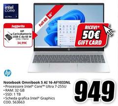 HP - Notebook Omnibook 5 AI 16-AF1033NL