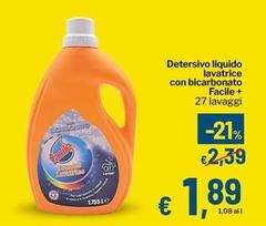 Facile - Detersivo Liquido Lavatrice Con Bicarbonato