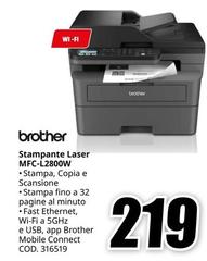 Brother - Stampante Laser MFC-L2800W