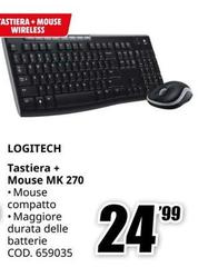 Logitech - Tastiera + Mouse Mk 270