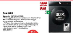 Samsung - Lavatrice WW90DBBU956B