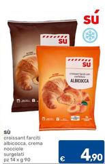 Croissant Farciti Albicocca, Crema Nocciole Surgelati