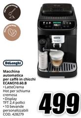 De Longhi - Macchina Automatica Per Caffè In Chicchi ECAM310.60.B