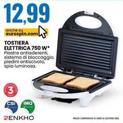 Enkho - Tostiera Elettrica 750 W