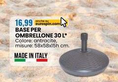 Base Per Ombrellone 30 L