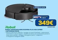 iRobot - Robot Aspirapolvere Roomba Plus 405 Combo + Autowash Dock