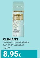 Clinians - Crema Corpo Anticellulite Con Acido Ialuronico