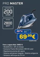 Master - Ferro A Vapore Mod. DW8215