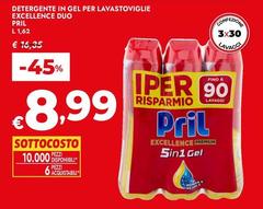 Pril - Detergente In Gel Per Lavastoviglie Excellence Duo
