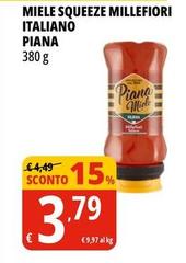 Piana miele - Miele Squeeze Millefiori Italiano