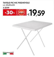 Pic - Tavolo  Nic Pieghevole