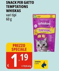Whiskas - Snack Per Gatto Temptations