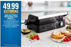 Grill Elettrico Metalgrill 3 In 1 Ariete